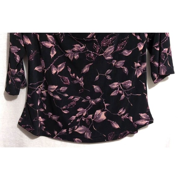 JBS LTD Top Metallic Pink Sparkle Cowl Neck/Back Vintage Size XL Holiday Festive - Picture 12 of 16